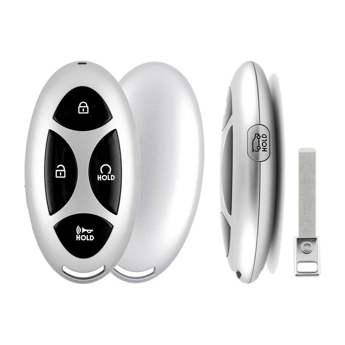 2024-2025 Hyundai Santa Cruz 5-Button Smart Key PN: 95440-K5500 FCC: TQ8-FOB-4F61M43 - front, back, side buttons and emergency key