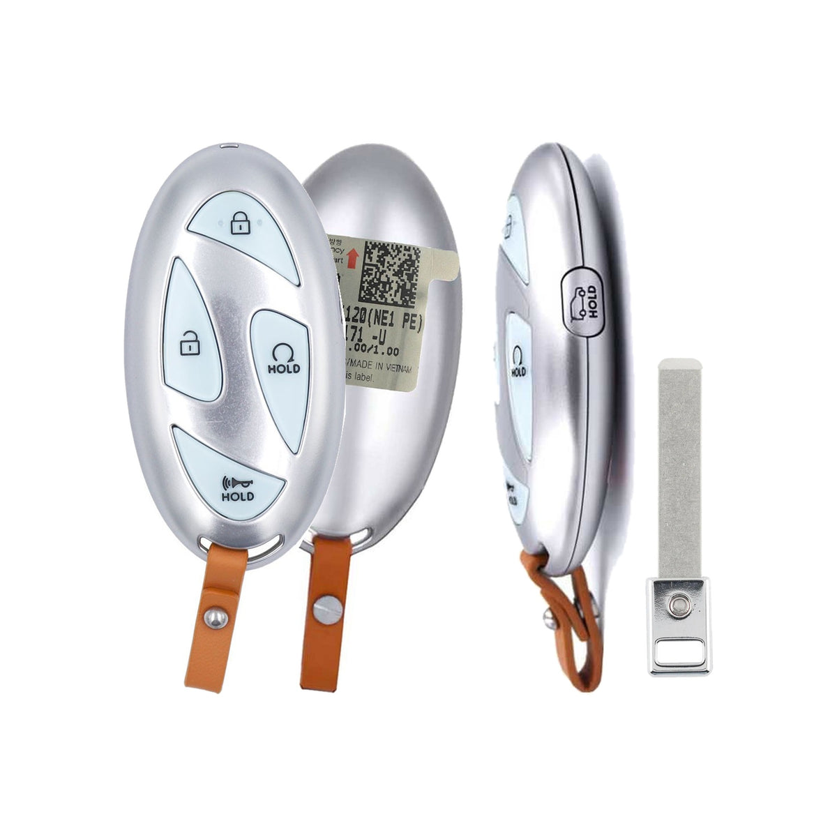 2024-2026 Hyundai Ioniq 5 5-Button Smart Key PN: 95440-GI120 TQ8-FOB-4FA2U44 - front, back, side buttons and emergency key