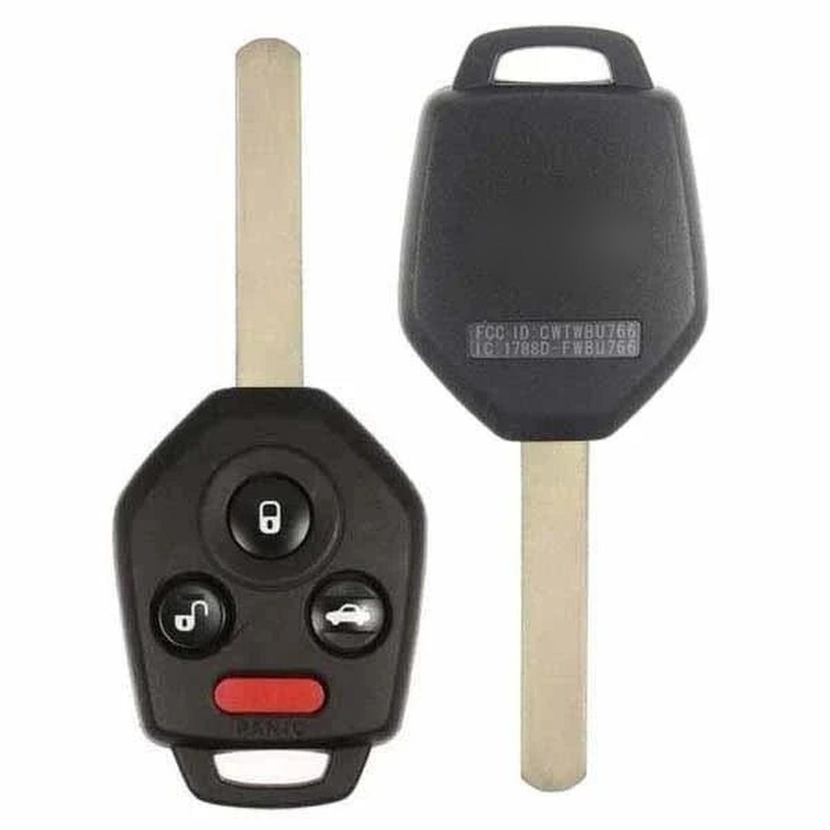2010-2014 Subaru Legacy Outback 4-Button Remote Head Key PN: 57497-AJ00A CWTWBU766 434 MHz - front, back, side buttons and emergency key
