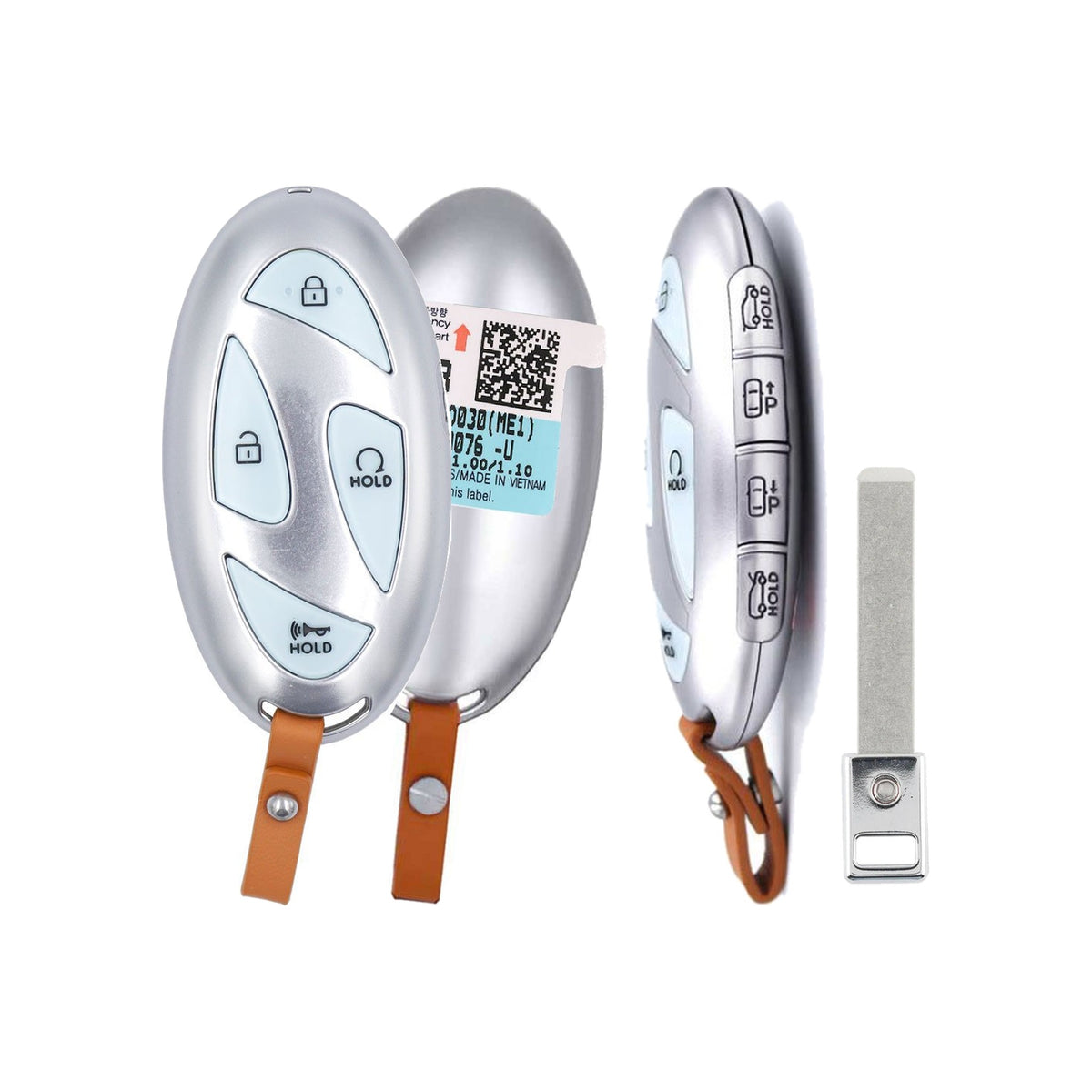2025-2026 Hyundai IONIQ 9 8 Button Smart Key TQ8-FOB-4FA2U44 PN: 95440-GO030 - front, back, side buttons and emergency key