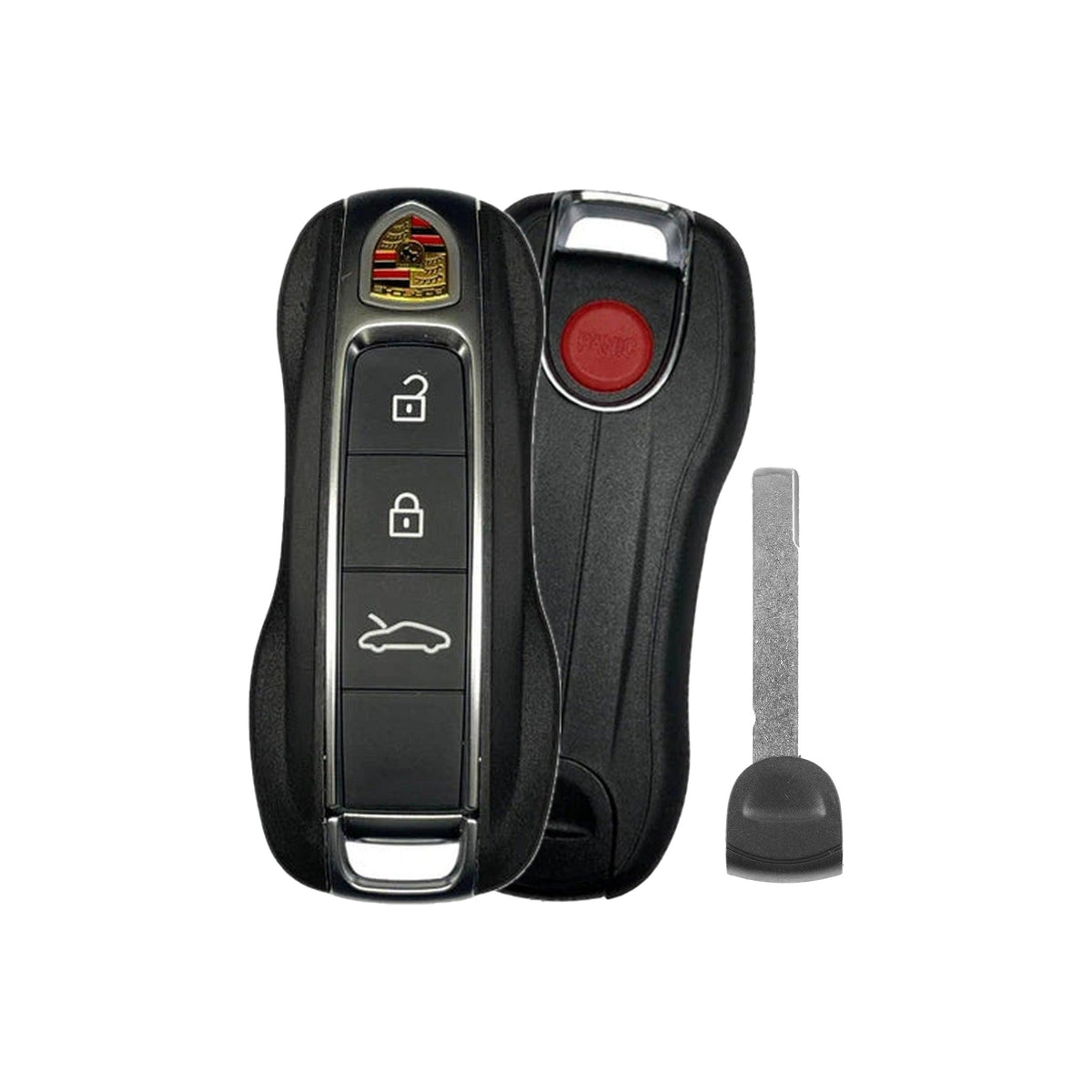 2019-2025 Porsche 4-Button Smart Key MLB FCC: IYZ-PK3 433 MHz for Add Spare Key Only - front, back, side buttons and emergency key