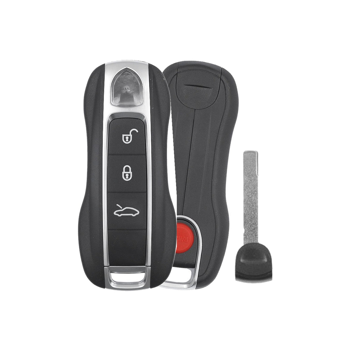 2019-2025 Porsche 4-Button Smart Key MLB FCC: IYZ-PK3 433 MHz for Add Spare Key Only - front, back, side buttons and emergency key