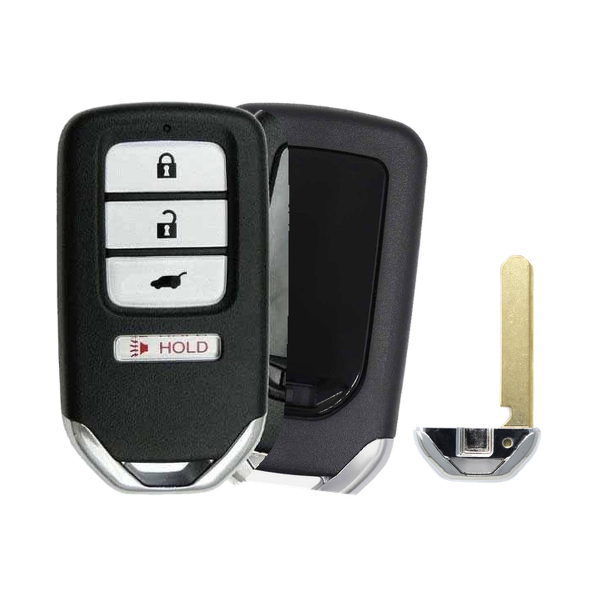 2016 Honda CR-Z 4-Button Smart Key PN: 72147-SZT-A01 ACJ932HK1310A - Recase, no-logo shell with emergency key