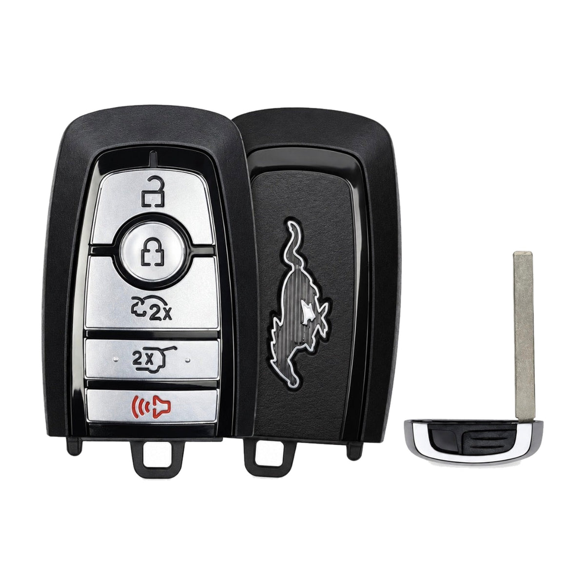 2023-2026 Ford Mustang Mach E 5-Button Smart Key M3N-A3C108397 PN: 164-R8420 434 MHz - front, back and emergency key