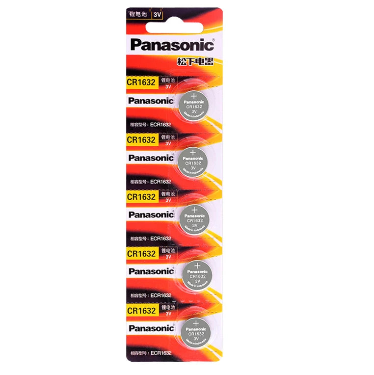 Panasonic / Philips CR1632 3V Lithium Battery 5-Pack