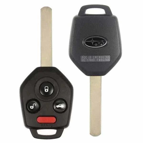 2010-2014 Subaru Legacy / Outback / 4-Button Remote Head Key / PN: 57497-AJ00A / CWTWBU766 / 434 MHz / OEM RECASE - NO LOGO