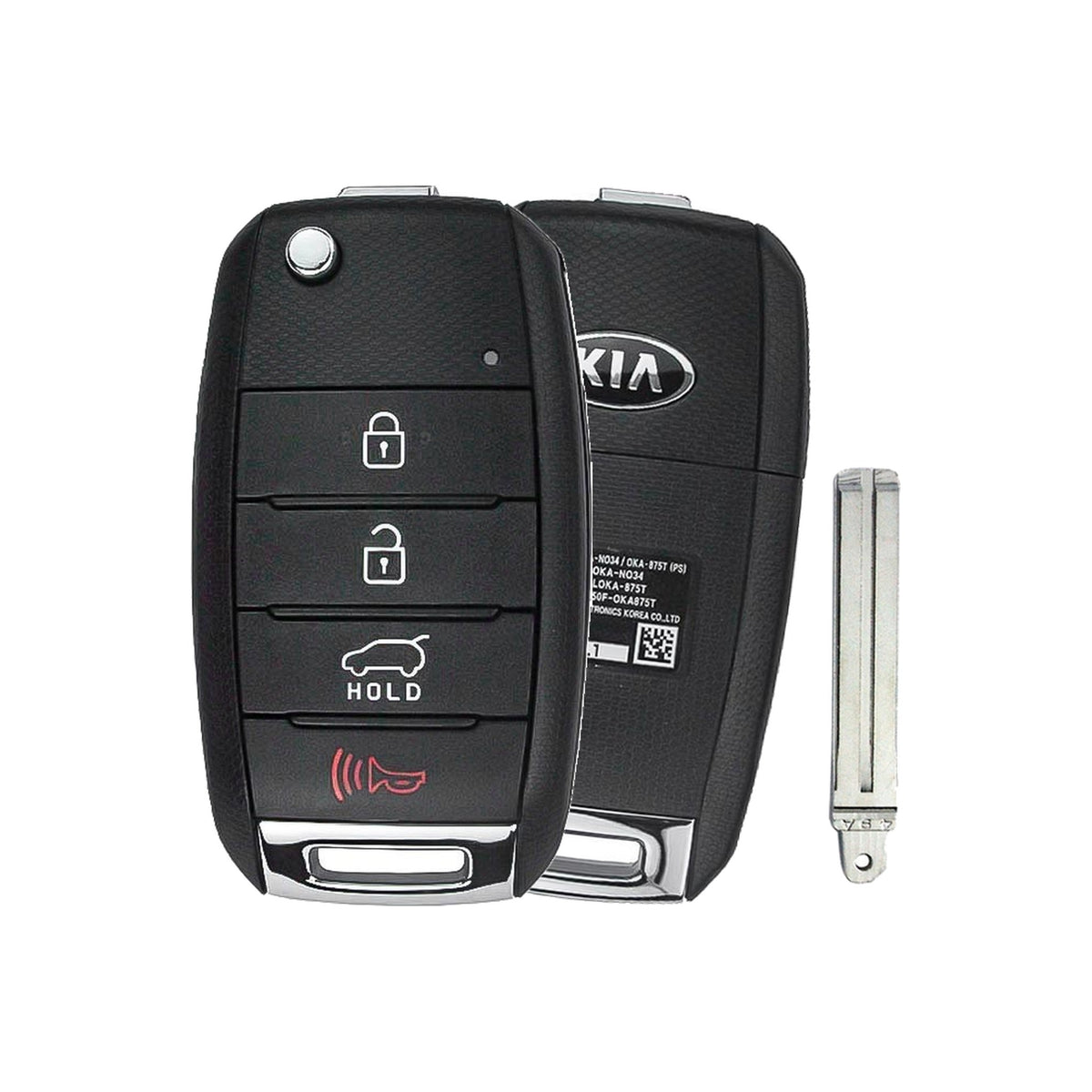 2014-2019 Kia Soul | 4-Button Flip Key - Refurbished