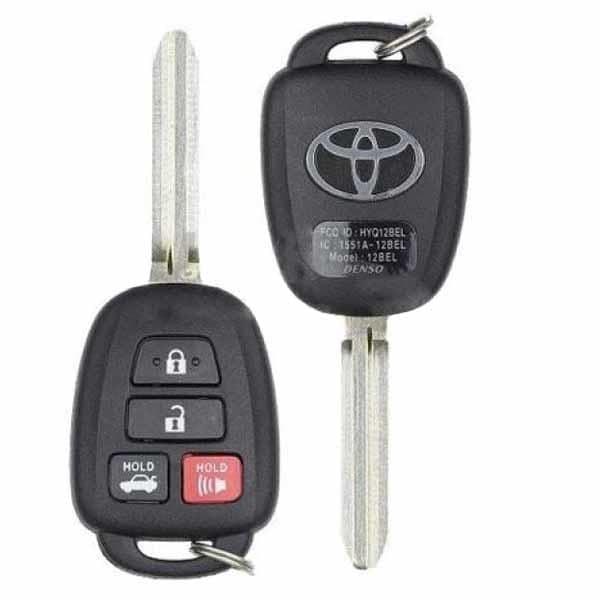 2014-2019 Toyota Camry / Corolla / 4B Remote Head Key / PN: 89070-06421 / HYQ12BDM / HYQ12BEL / H Chip / OEM RECASE - NO LOGO