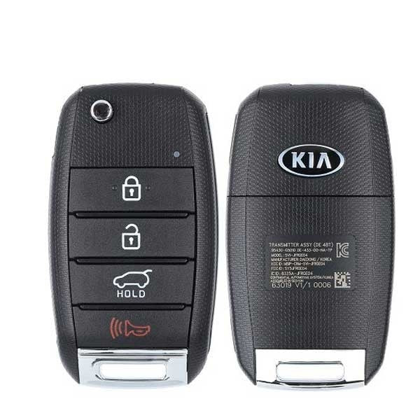 2017-2019 Kia Niro / 4-Button Flip Key / PN: 95430-G5010 / SY5JFRGE04 (DE 4BT) OEM
