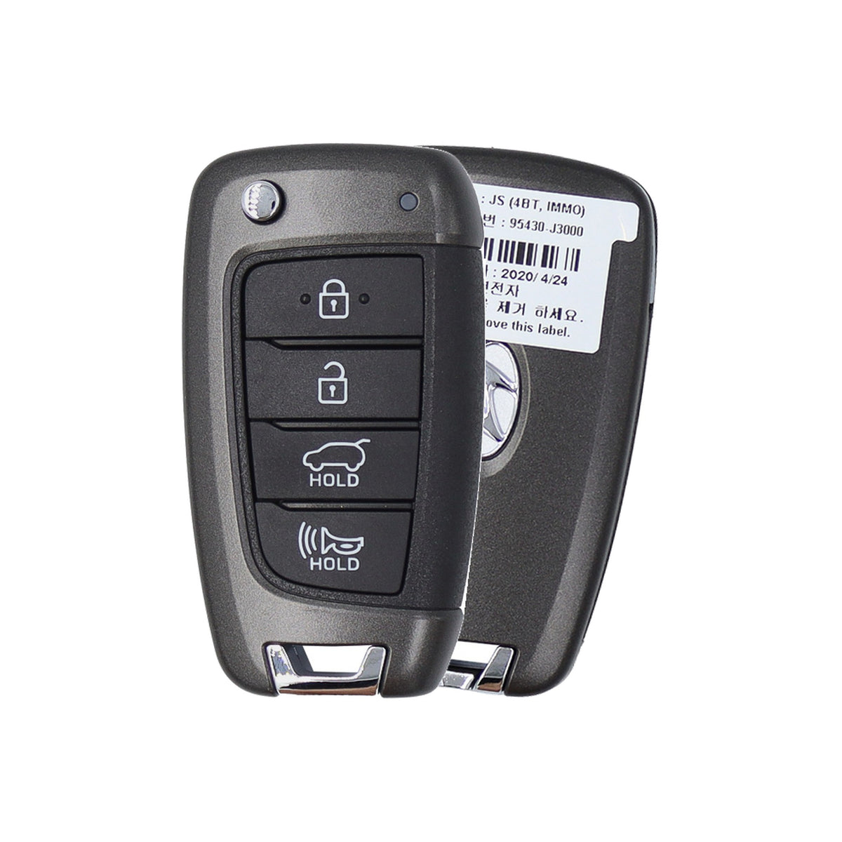 2019-2021 Hyundai Veloster | 4-Button Flip Key - Brand New