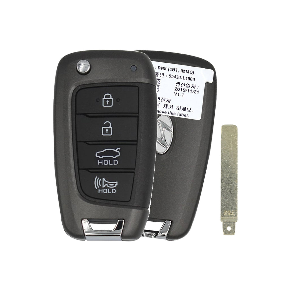 2019-2023 Hyundai Sonata | 4-Button Flip Key - Refurbished