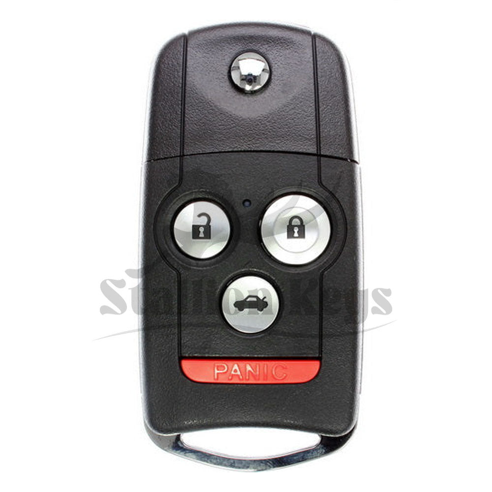 2007-2008 Acura TL 4-Button Flip Key / PN: 35111-SEP-306 / OUCG8D-439H-A / AFTERMARKET
