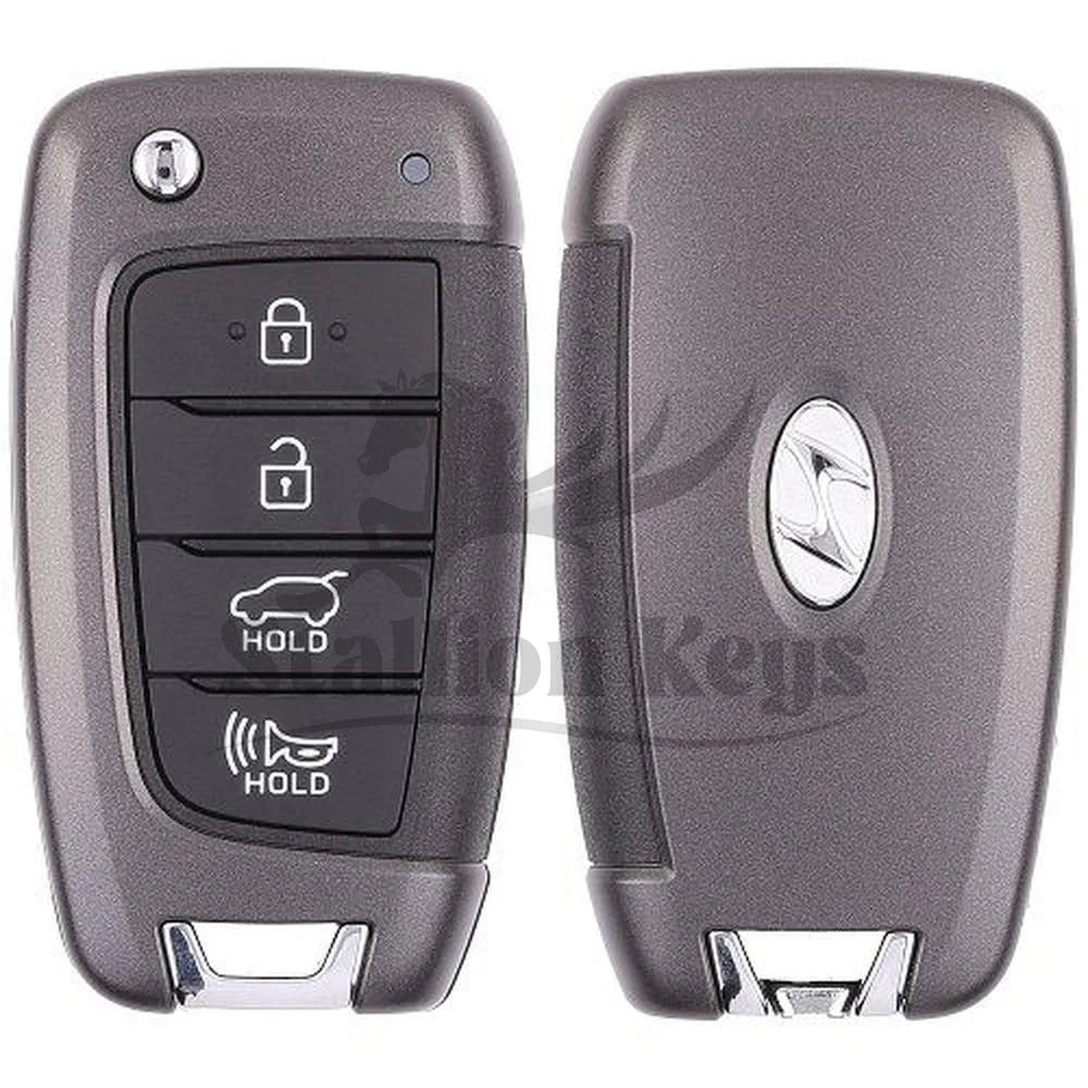 2018-2020 Hyundai Santa Fe / 4-Button Flip Key / KK12 / PN: 95430-S2100 / TQ8-RKE-4F39 / OEM REFURB