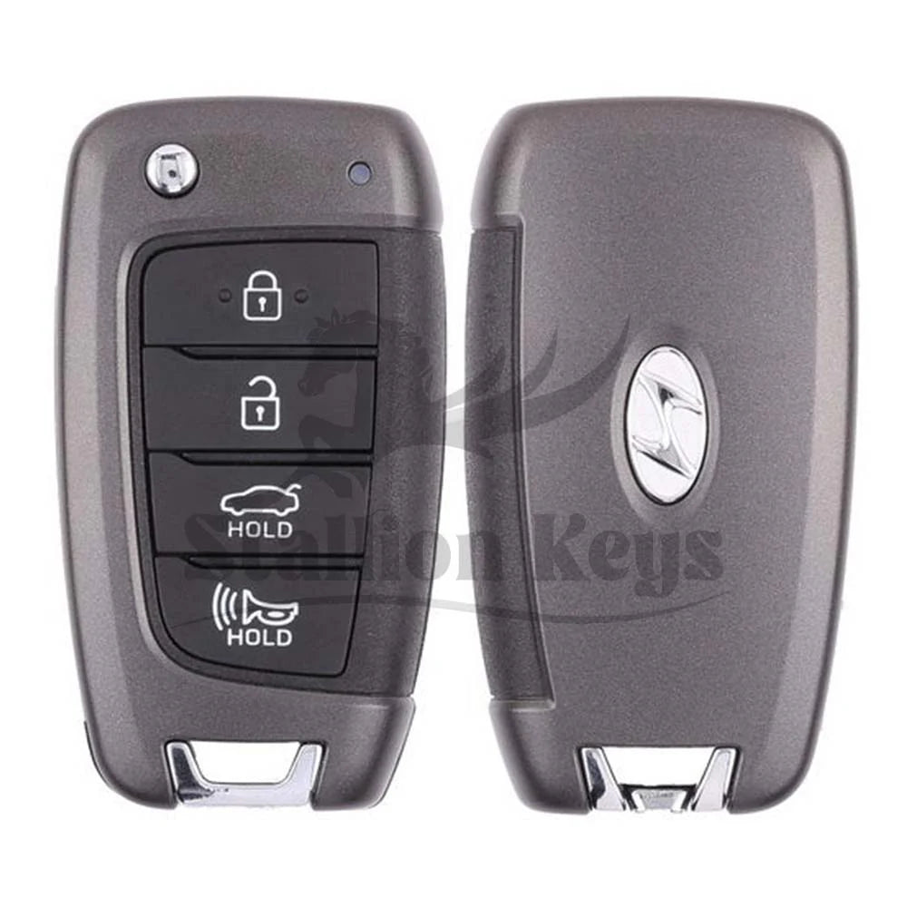 2020-2023 Hyundai Elantra / 4-Button Remote Flip Key / PN: 95430-AA100 / NYOMBEC4TX2004 / With Transponder / OEM