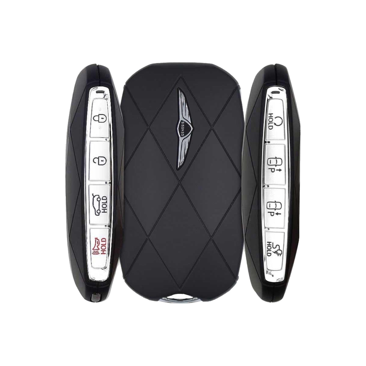 2023-2025 Genesis GV60 8-Button Smart Key PN: 95440-CU300 TQ8-FOB-4F53M - Brand New, side buttons shown
