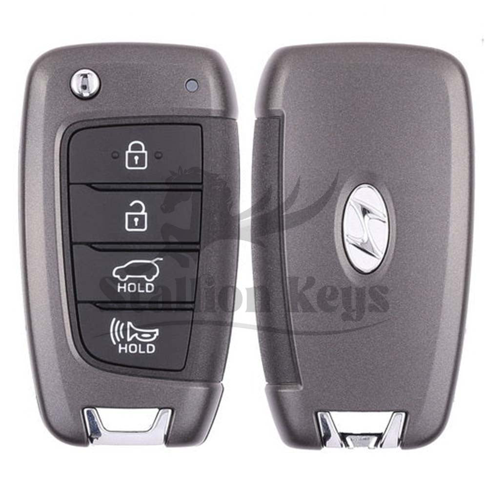 2017-2019 Hyundai Elantra GT / 4-Button Flip Key / PN: 95430-G3100 / OSLOKA-450T / OEM
