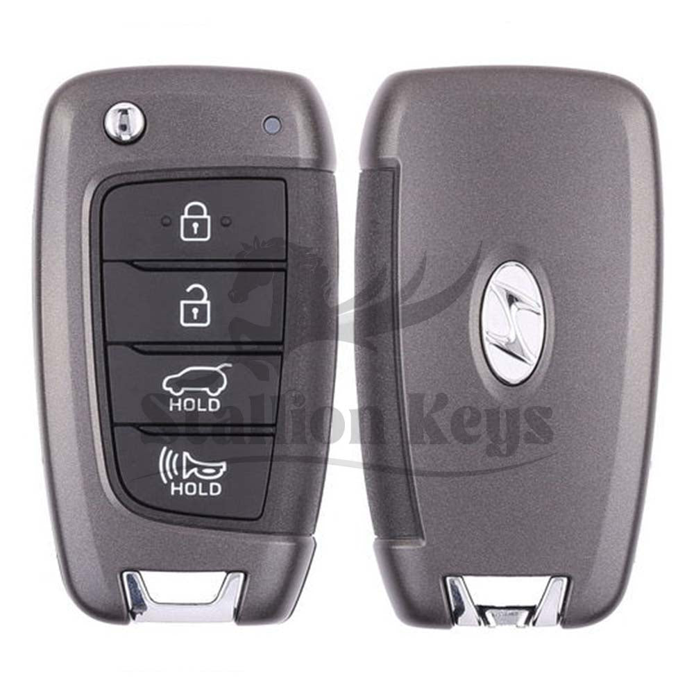 2018-2021 Hyundai Kona / 4-Button Flip Key / PN: 95430-J9500 / OSLOKA-450T / OEM