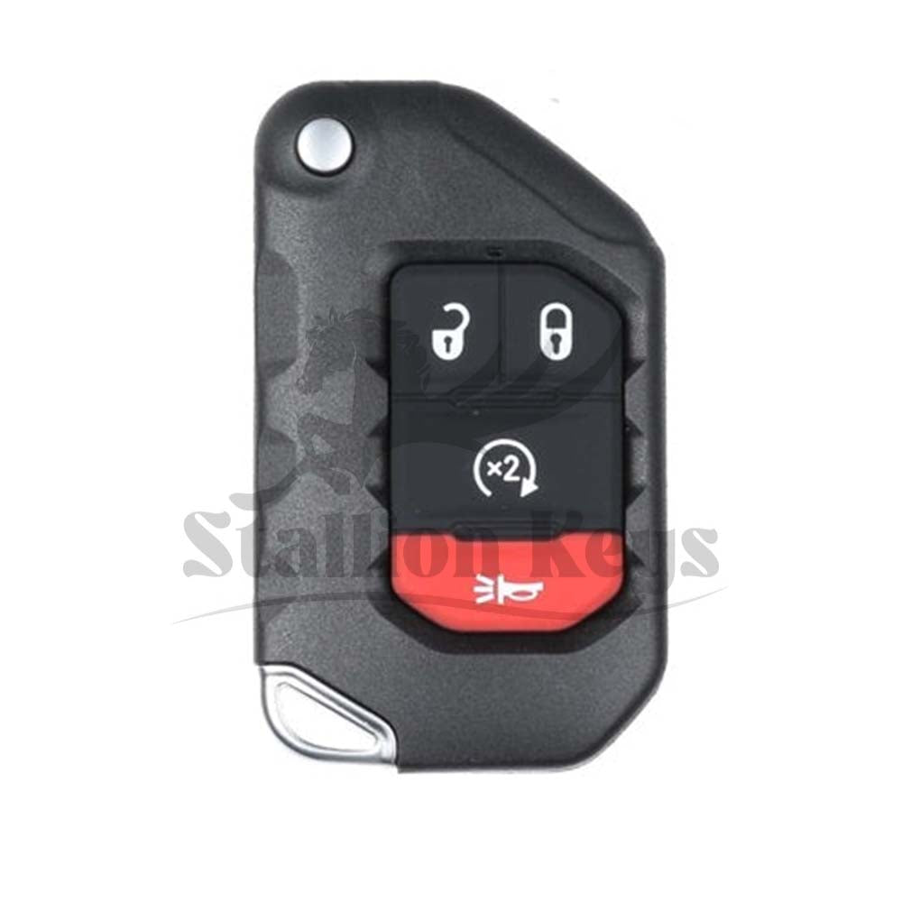 2018-2025 Jeep Wrangler / Gladiator / 4-Button Smart Flip Key / OHT1130261 / PN: 68416784AA / SIP22 / AFTERMARKET