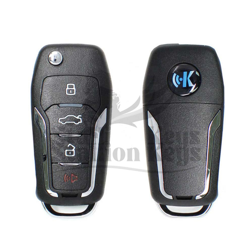 Keydiy - Universal Flip Remote Key 3+1 Buttons Ford Type NB12-4