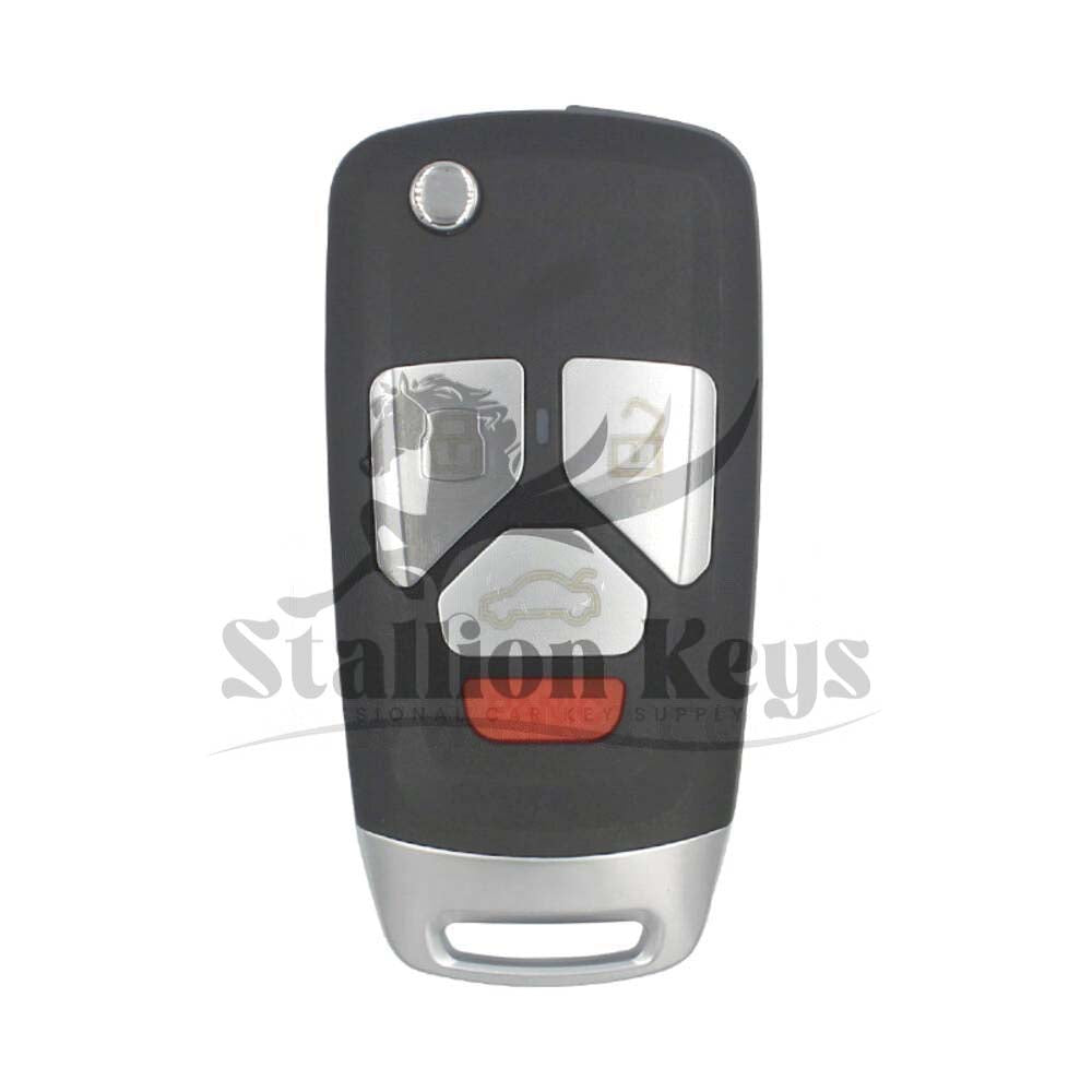 Keydiy - Universal Flip Remote 3+1 Buttons Audi Type NB27-3+1 PCF / w/ Integrated Chip