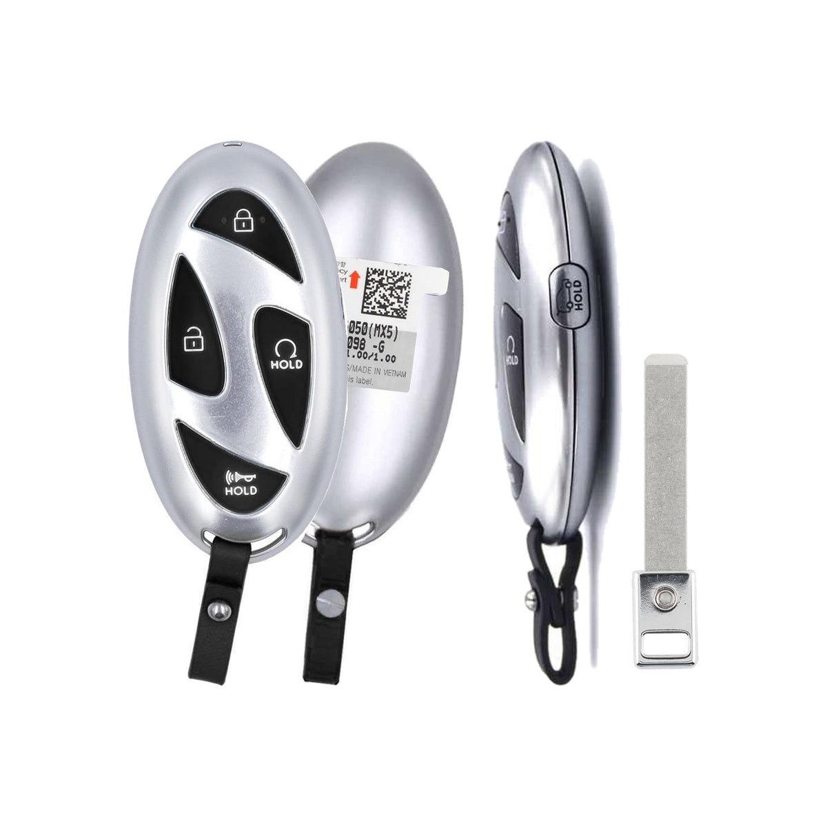 2023-2026 Hyundai Santa Fe 5-Button Smart Key PN: 95440-P6050 TQ8-FOB-4F89U44 - front, back, side buttons and emergency key