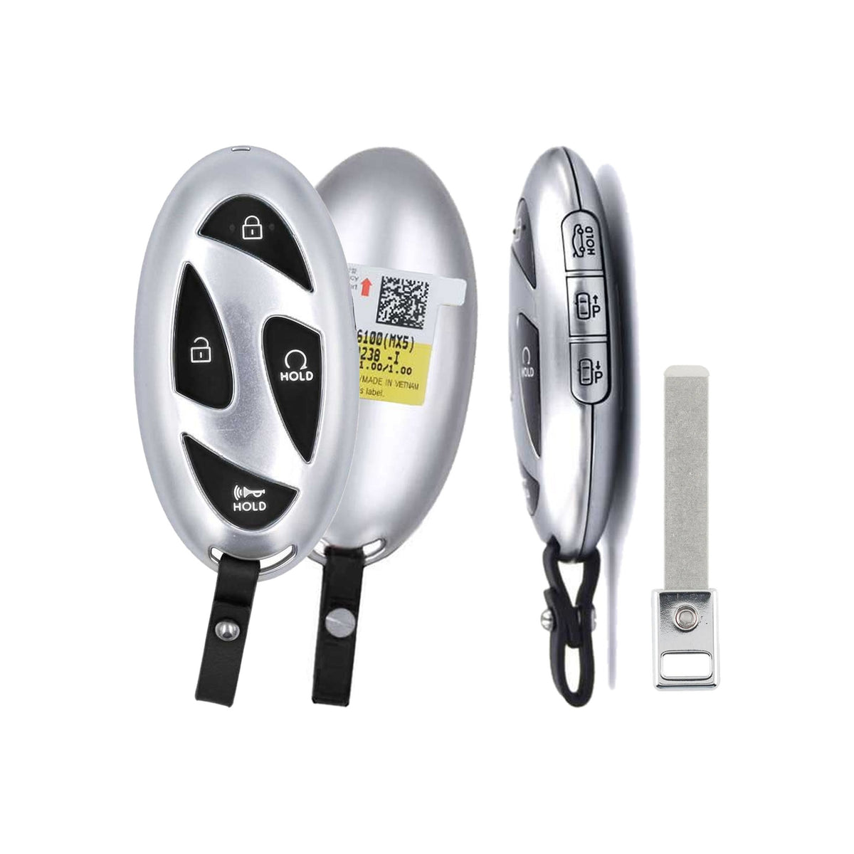 2023-2026 Hyundai Santa Fe 7-Button Smart Key PN: 95440-P6100 TQ8-FOB-4F89U44 - front, back, side buttons and emergency key