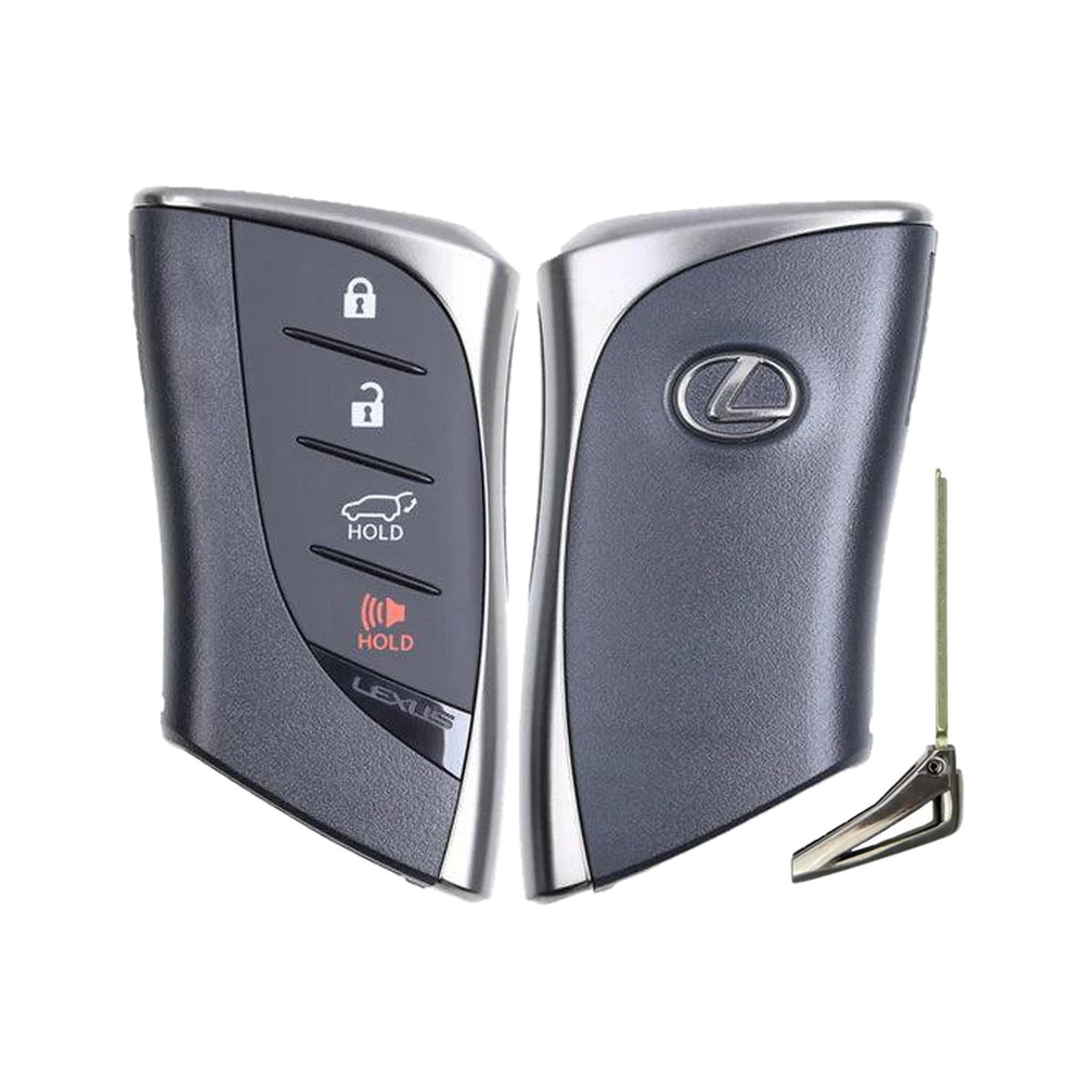 2018-2020 Lexus UX200 4-Button Smart Key PN: 8990H-76020 HYQ14FBF Locked - front, back and emergency key