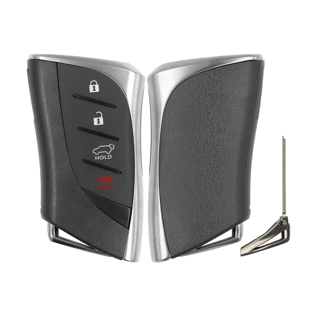 2018-2020 Lexus UX200 4-Button Smart Key PN: 8990H-76020 HYQ14FBF Locked - Recase, no-logo shell with emergency key