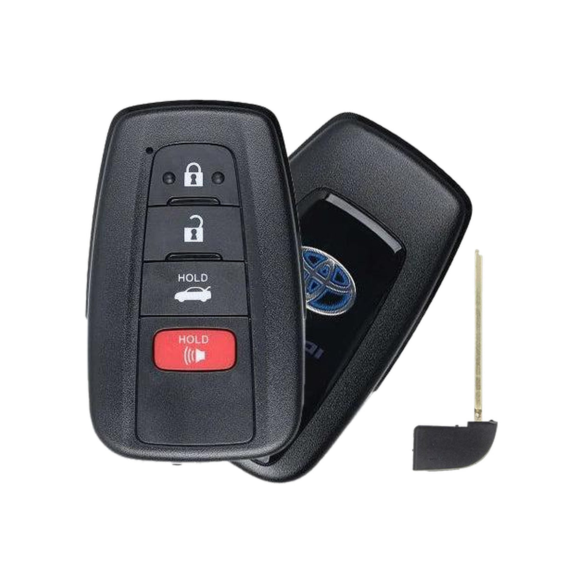2021-2023 Toyota Mirai 4-Button Smart Key PN: 8990H-62030 HYQ14FLA - front, back and emergency key