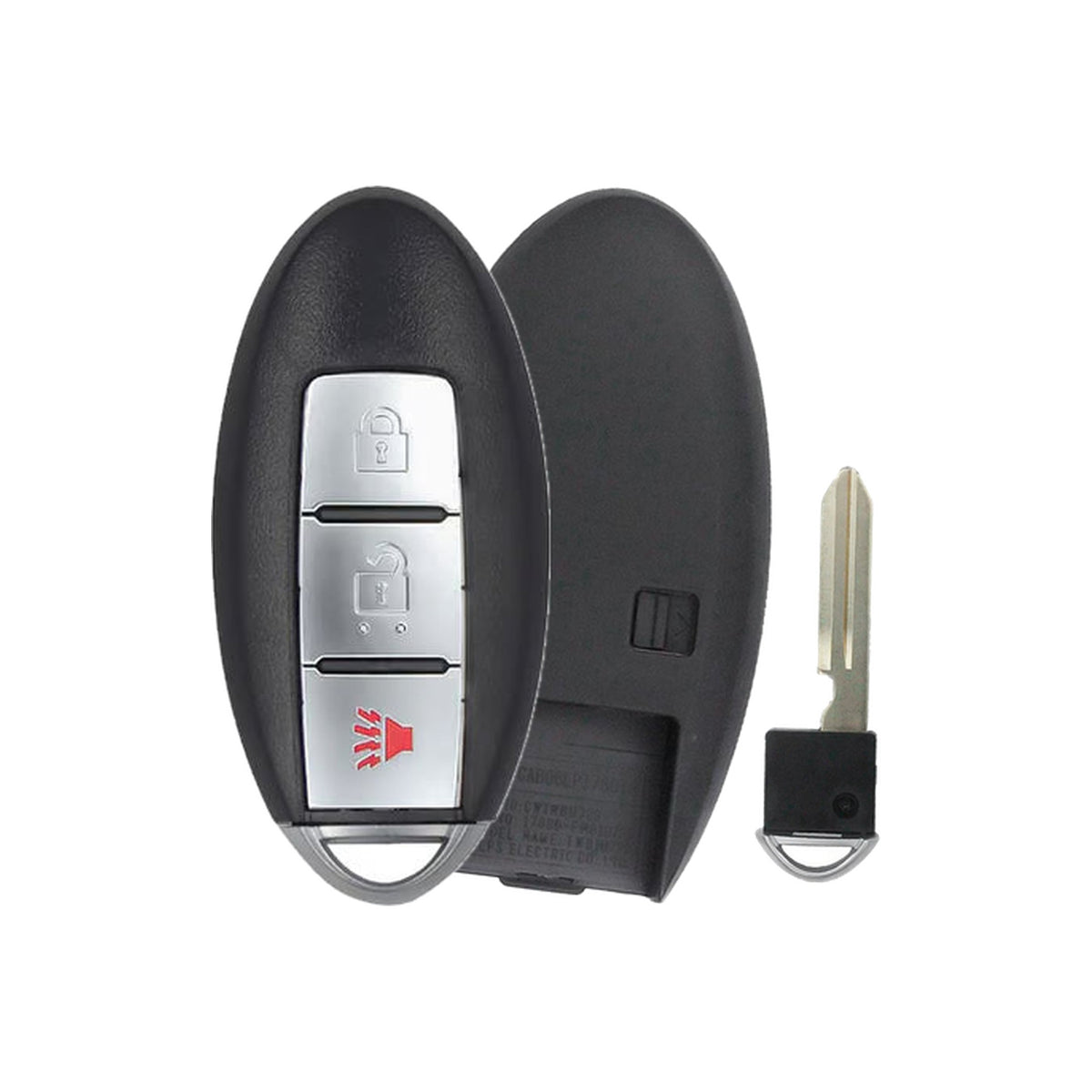 2007-2014 Nissan Pathfinder | Rogue | Versa | 3-Button Smart Key | PN: 285E3-EM31D | CWTWBU729 - Recase (no logo shell) with emergency key