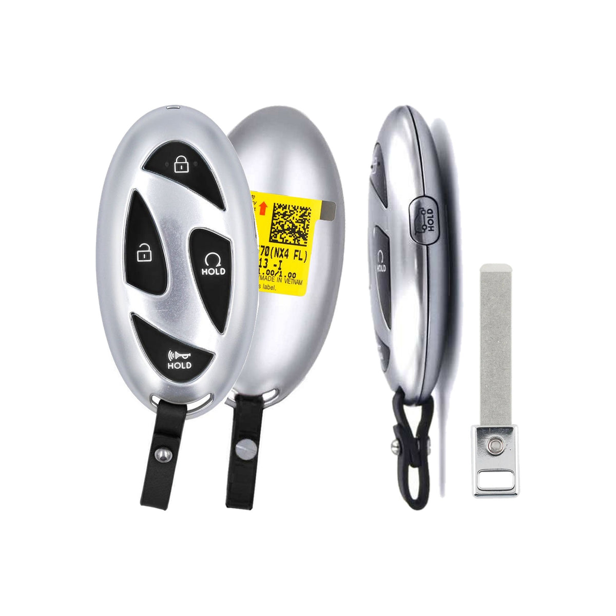 2024-2026 Hyundai Tucson 5-Button Smart Key PN: 95440-N9570 TQ8-FOB-4F61M43 - front, back, side buttons and emergency key