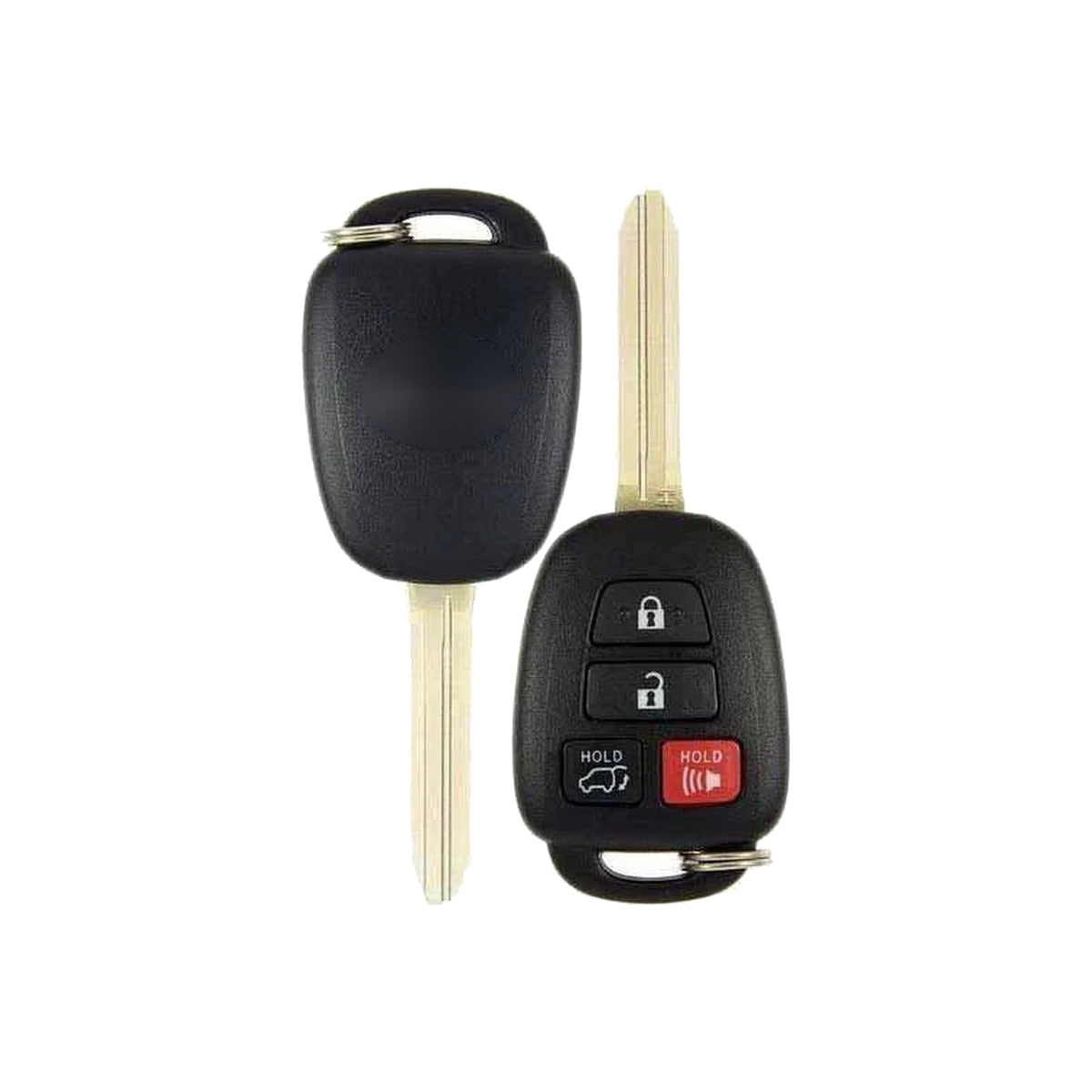 2013-2019 Toyota Highlander RAV4 4-Button Remote Head Key PN: 89070-0R100 GQ4-52T H Chip - Recase, no-logo shell