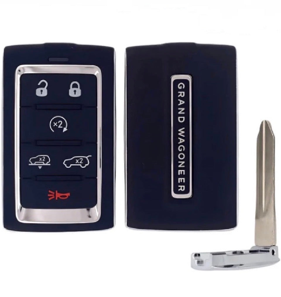 2024 Jeep Grand Wagoneer / 6-Buttons Smart Key / PN: 68577132AC / 2BAHD-KFW1 / OEM REFURB