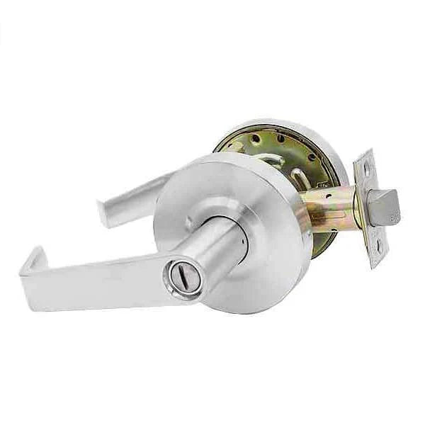 Maxtek - Commercial Lever Set Handle - 2-3/4” Standard Backset - Satin Chrome - Privacy - Grade 2
