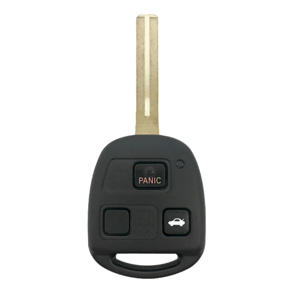 2001-2008 Lexus ES330 / LS430 / 3-Button Remote Head Key / PN: 89070-33751 / HYQ012BBT / 4D 68 / AFTERMARKET
