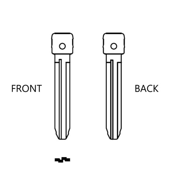 MFK - TOY43 | TR47 Refill Key Blank Blades for Toyota | GTL | 10-Pack