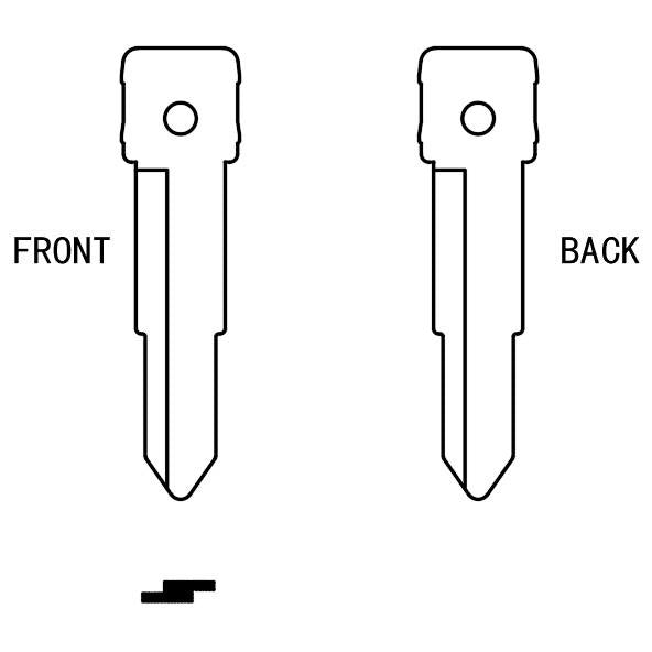 MFK - HONDA HON31 / HOND-4I MULTI – FUNCTION KEY BLADE FOR MOTORCYCLE (10-PACK)