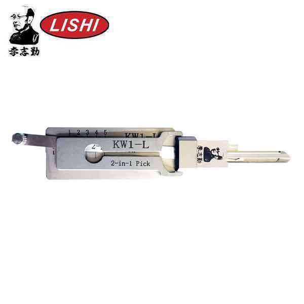 ORIGINAL LISHI - KW1-L / 5-Pin Kwikset Keyway Tool / 2-in-1 Pick & Decoder / Left Hand / AG