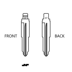 Keydiy / Xhorse - MIT11R- Universal Flip Key Blade - #07 (10-PACK)