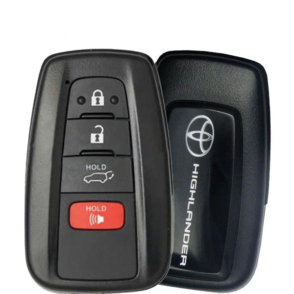 2020-2023 Toyota Highlander / 4-Button Smart Key / PN: 8990H-0E370 / 8990H-0E020 / 0351 / HYQ14FBC / HYQ14FLA / OEM