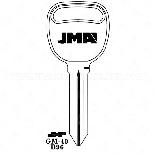 JMA GM B96 Metal Key Blank