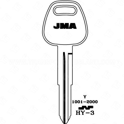 JMA Hyundai X161/HY4 Metal Key Blank
