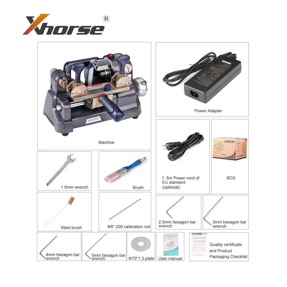 Xhorse - Dolphin XP-008 Key Cutting Machine for Special Bit, Double Bit Keys