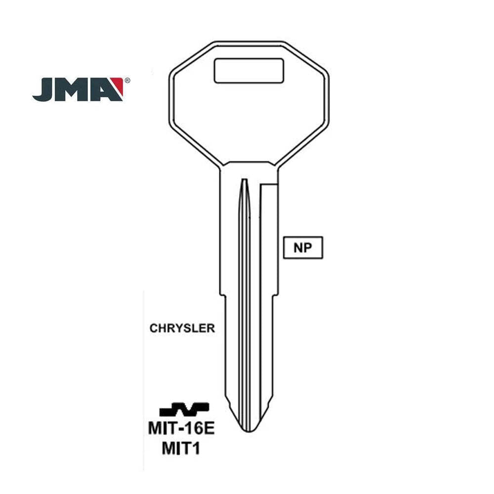 JMA Mitsubishi X176/MIT1 Metal Key Blank