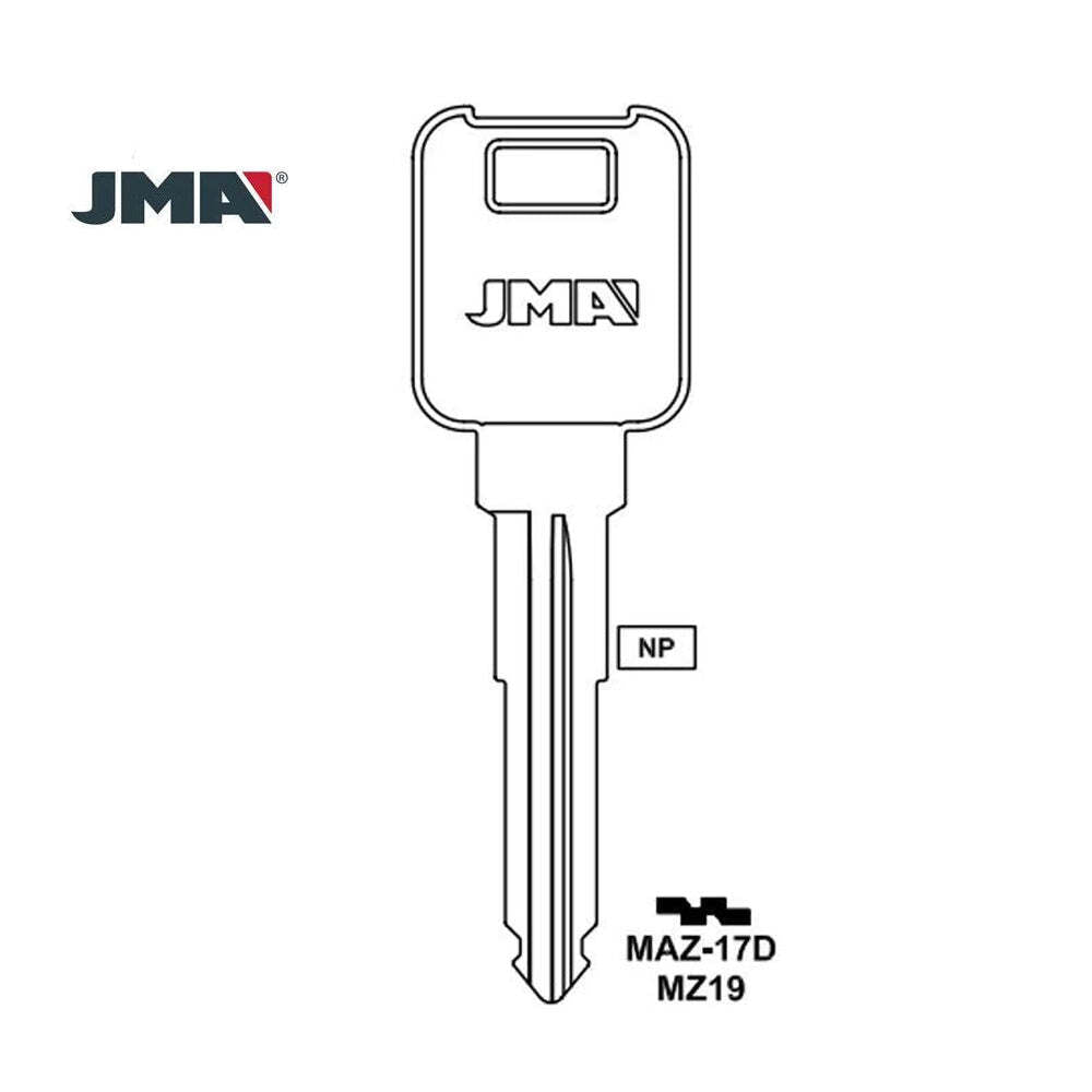 JMA Mazda X201/MZ19 Metal Key Blank