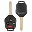 2011-2014 Subaru Legacy  Outback  4-Button Remote Head Key  PN: 57497-AJ10A  315 MHz  CWTWB1U811 - front, back, side buttons and emergency key