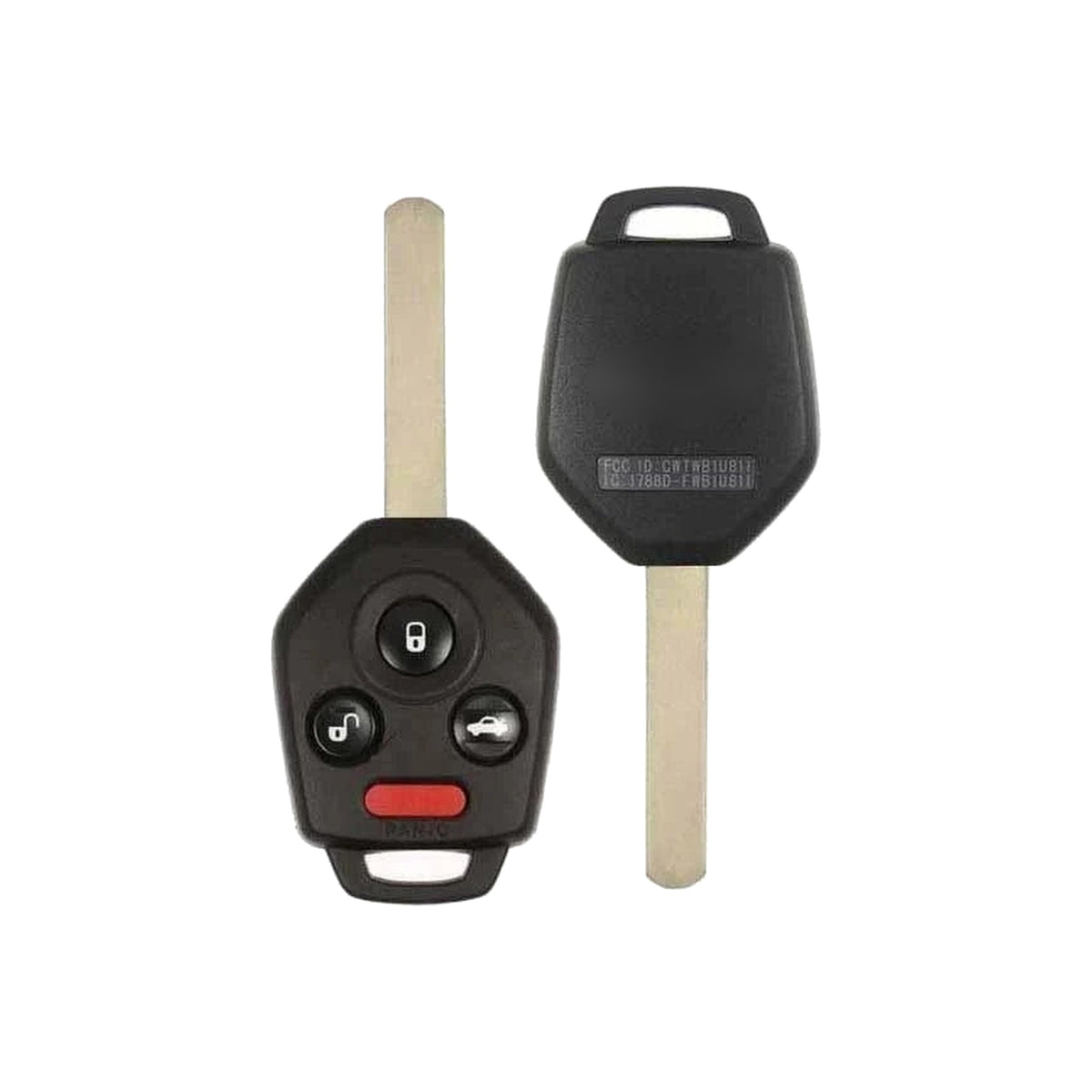 2011-2014 Subaru Legacy  Outback  4-Button Remote Head Key  PN: 57497-AJ10A  315 MHz  CWTWB1U811 - Recase, no-logo shell