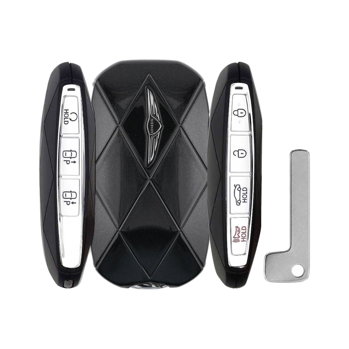 2022-2025 Genesis G90  7-Button Smart Key  PN: 95440-T4120PH3  TQ8-FOB-4F53U - front, back, side buttons and emergency key