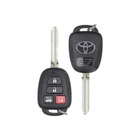 2014-2019 Toyota Camry  Corolla  4-Button Remote Head Key  PN: 89070-06421  HYQ12BDM  HYQ12BEL  H Chip - front and back
