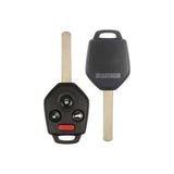 2010-2014 Subaru Legacy  Outback  4-Button Remote Head Key  PN: 57497-AJ00A  CWTWBU766  434 MHz - Recase, no-logo shell